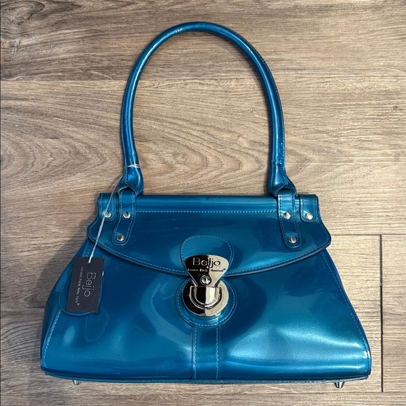 Beijo London Paris New York NWT Teal Blue Purse - Picture 1 of 10